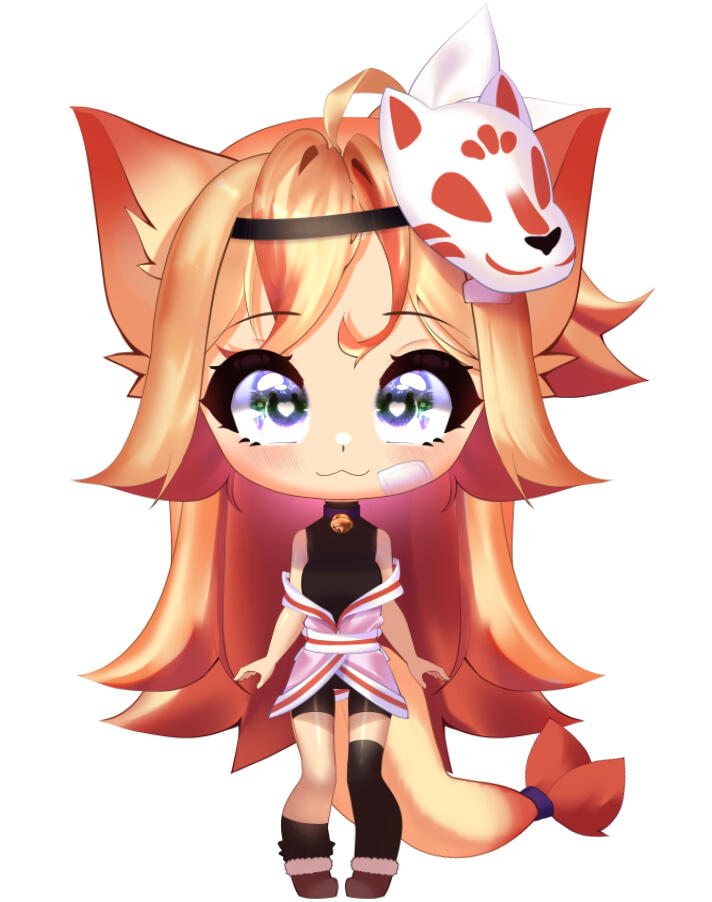 Chibi Vtuber Model Example - Semi Complex Design